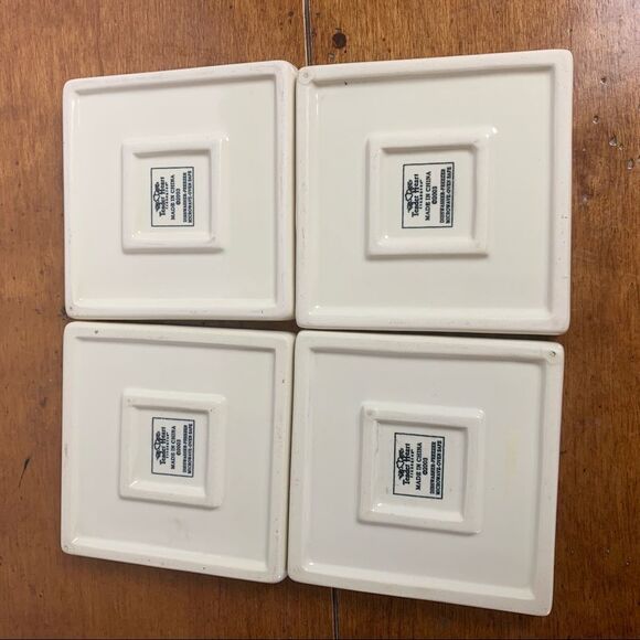 set of 4 Ceramic coasters funky fun chicks 3.5” - Picture 7 of 7